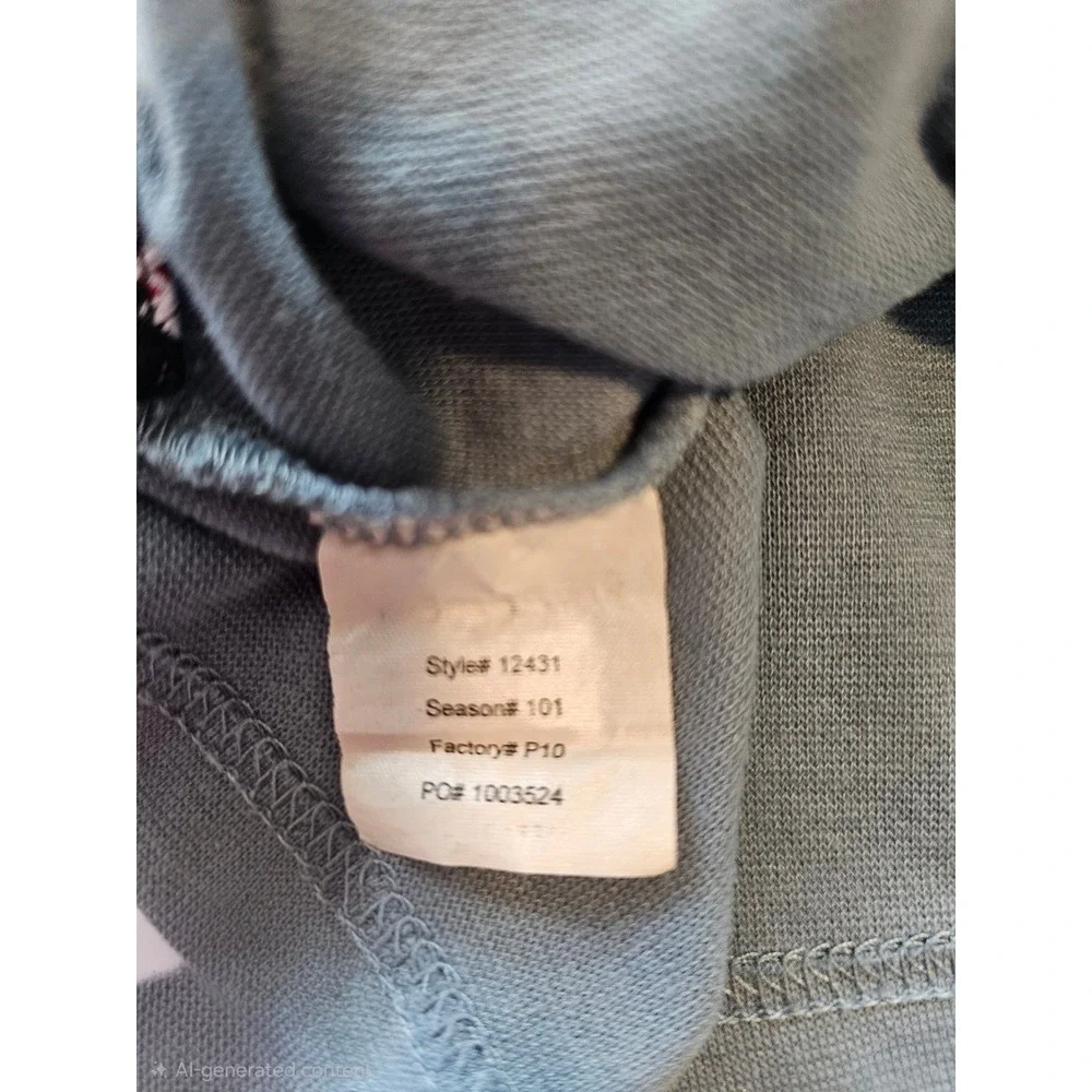 The‎ North Face Quarter Zip Shirt Womens M Blue Gray Hiking Trail Activewear - Picture 3 of 7